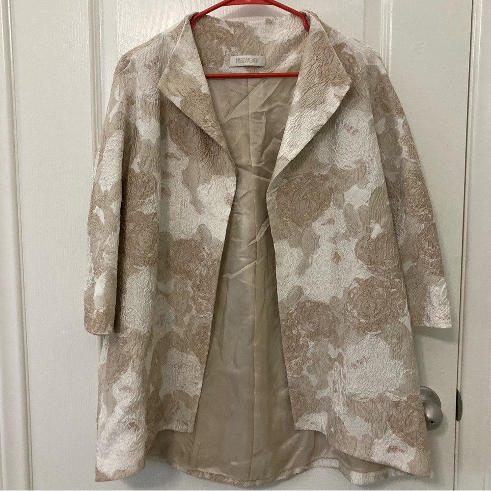 Botondi Couture Floral Lamé Blazer